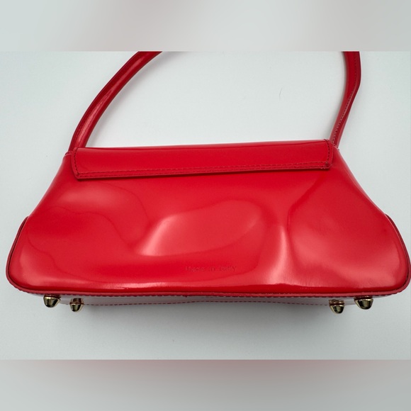 Pratesi Firenze Barchetta Red Patent Leather Shoulder Bag - Picture 3 of 10
